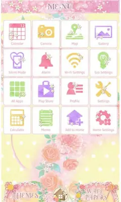 Simple Wallpaper Flower Wreath android App screenshot 1